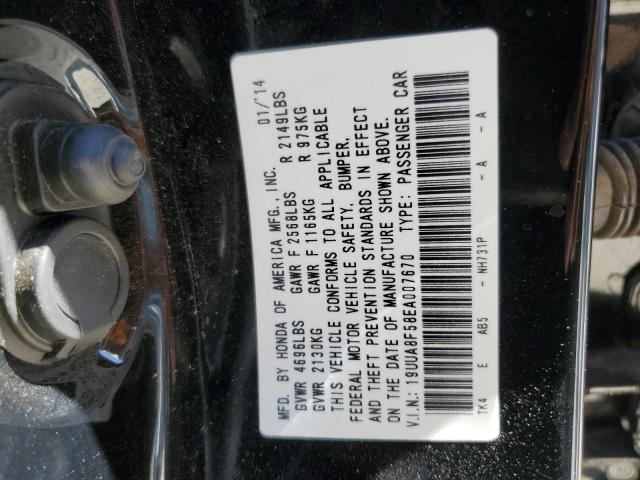 19UUA8F58EA007670 - 2014 ACURA TL TECH BLACK photo 12