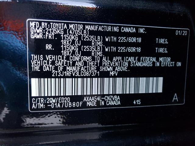 2T3J1RFV3LC087371 - 2020 TOYOTA RAV4 ADVENTURE BLACK photo 12