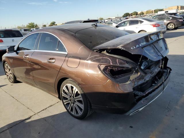 WDDSJ4GB6JN567148 - 2018 MERCEDES-BENZ CLA 250 4MATIC BROWN photo 2