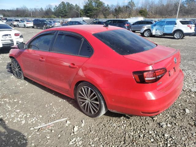 3VWD17AJ3GM285487 - 2016 VOLKSWAGEN JETTA SPORT RED photo 2