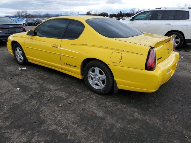 2G1WW12E539339766 - 2003 CHEVROLET MONTE CARL LS YELLOW photo 2