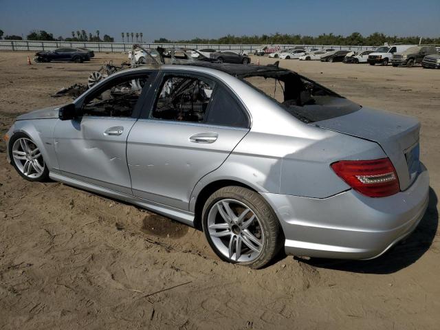 WDDGF4HB7CA622528 - 2012 MERCEDES-BENZ C 250 SILVER photo 2