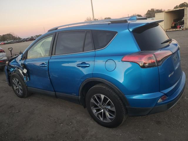 JTMRJREVXHD148979 - 2017 TOYOTA RAV4 HV LE BLUE photo 2