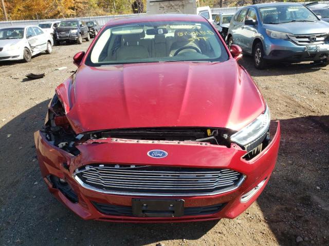 3FA6P0T90FR255486 - 2015 FORD FUSION SE RED photo 5