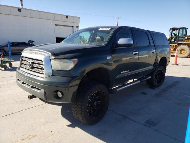 5TFDV58178X038695 - 2008 TOYOTA TUNDRA CREWMAX LIMITED GRAY photo 1