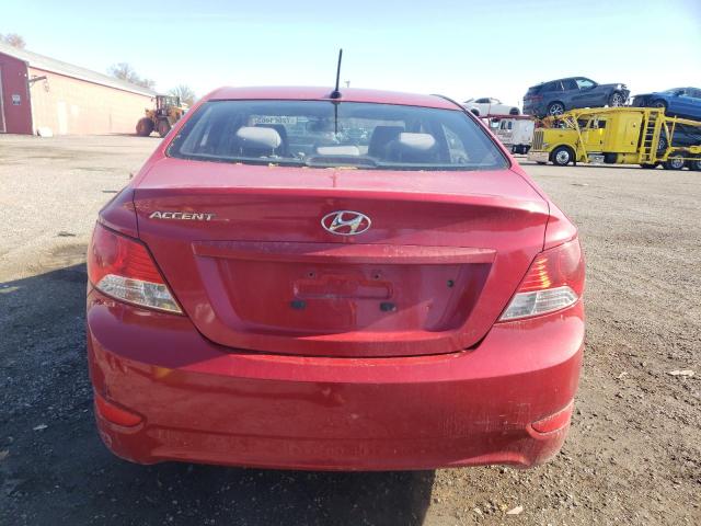 KMHCT4AE2CU238348 - 2012 HYUNDAI ACCENT GLS RED photo 6