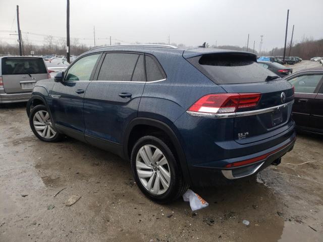 1V2KE2CA5NC202783 - 2022 VOLKSWAGEN ATLAS CROS SE BLUE photo 2