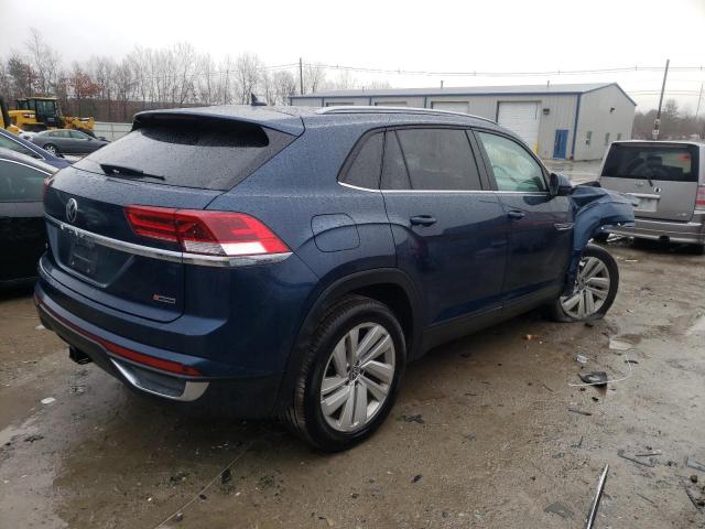 1V2KE2CA5NC202783 - 2022 VOLKSWAGEN ATLAS CROS SE BLUE photo 3