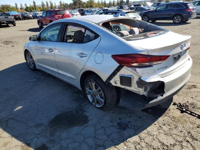 5NPD84LF1JH266522 - 2018 HYUNDAI ELANTRA SEL SILVER photo 2