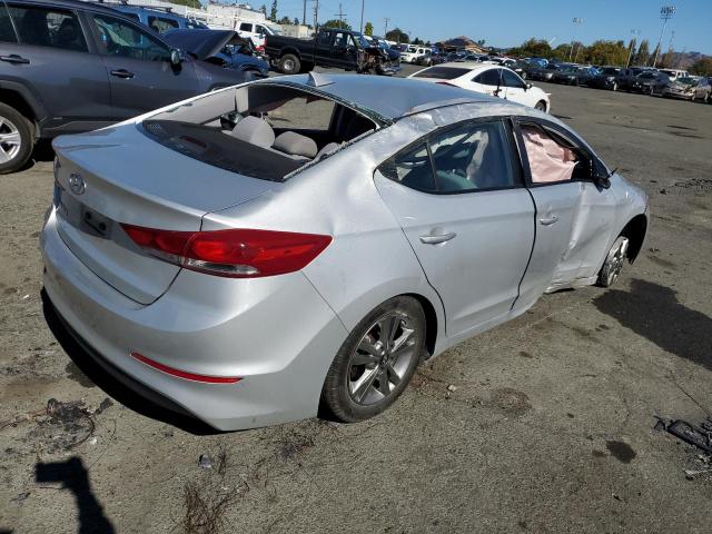 5NPD84LF1JH266522 - 2018 HYUNDAI ELANTRA SEL SILVER photo 3