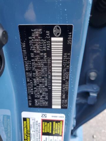 4T1T11AK3PU121992 - 2023 TOYOTA CAMRY SE NIGHT SHADE BLUE photo 12