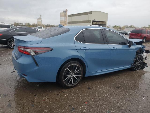 4T1T11AK3PU121992 - 2023 TOYOTA CAMRY SE NIGHT SHADE BLUE photo 3