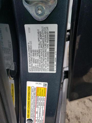 19XFL1H83NE024583 - 2022 HONDA CIVIC SPORT TOURING CHARCOAL photo 12