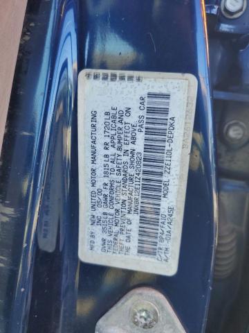 1NXBR12E11Z420823 - 2001 TOYOTA COROLLA CE BLUE photo 12