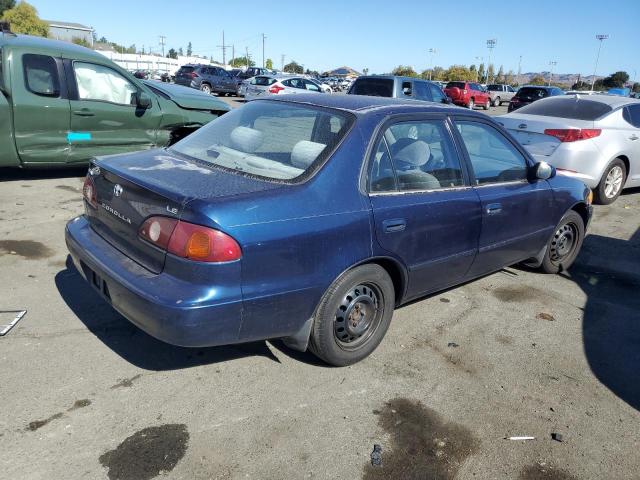 1NXBR12E11Z420823 - 2001 TOYOTA COROLLA CE BLUE photo 3