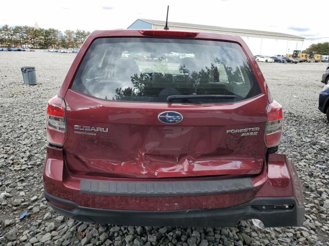 JF2SJAAC6EH483587 - 2014 SUBARU FORESTER 2.5I RED photo 6