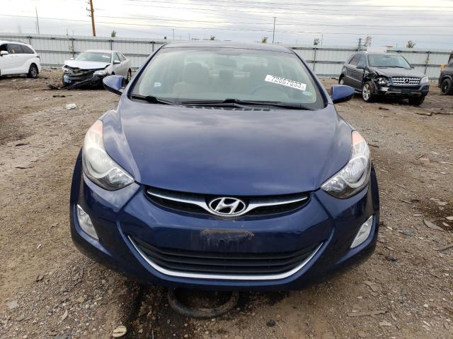 KMHDH4AE7DU803913 - 2013 HYUNDAI ELANTRA GLS BLUE photo 5