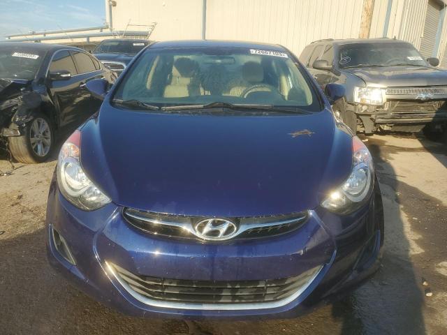 5NPDH4AE3DH282980 - 2013 HYUNDAI ELANTRA GLS BLUE photo 5