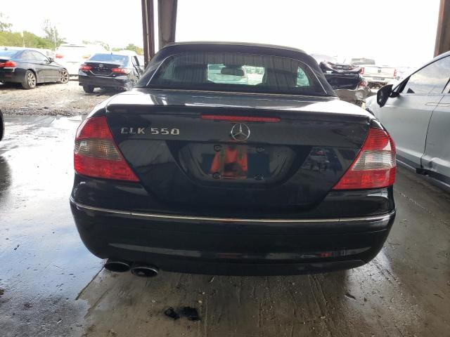 WDBTK72FX7T077547 - 2007 MERCEDES-BENZ CLK 550 BLACK photo 6