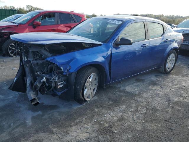 1C3CDZABXDN571739 - 2013 DODGE AVENGER SE BLUE photo 1