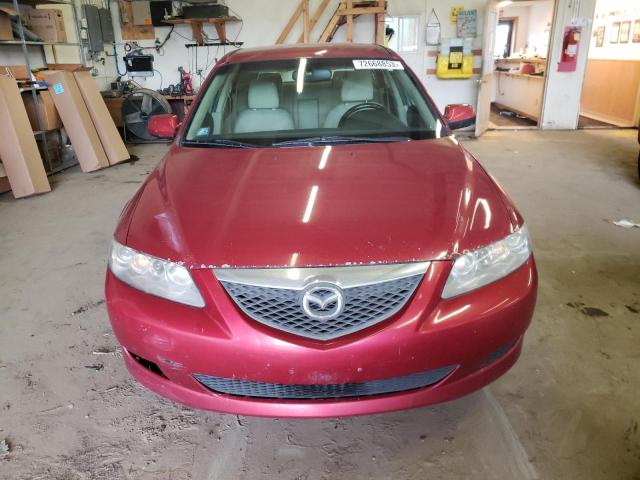 1YVHP82D955M50747 - 2005 MAZDA 6 S RED photo 5