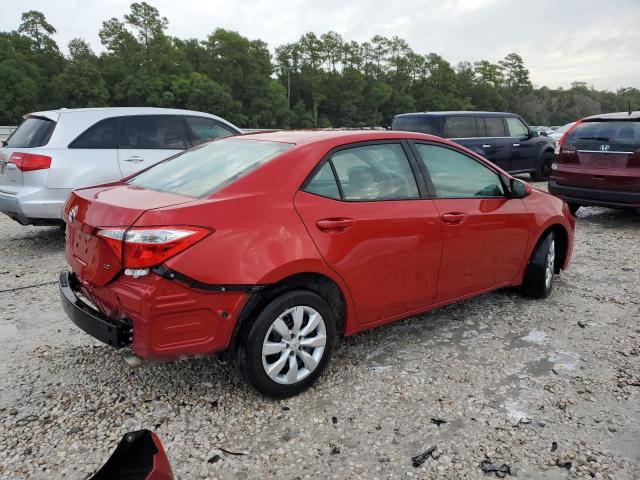 5YFBURHE6FP322268 - 2015 TOYOTA COROLLA L RED photo 3