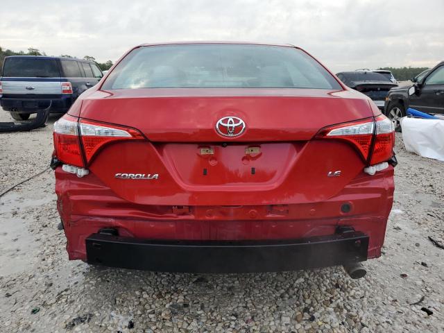 5YFBURHE6FP322268 - 2015 TOYOTA COROLLA L RED photo 6