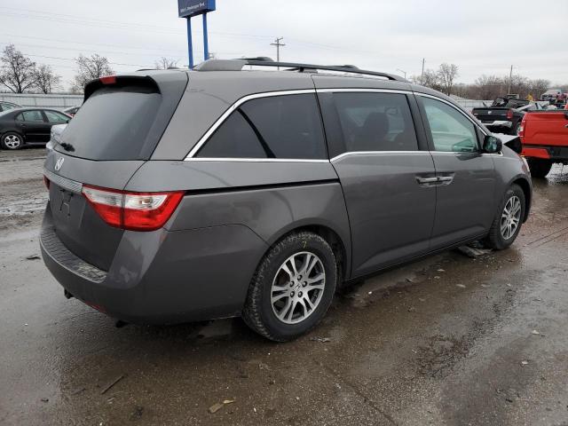 5FNRL5H64CB111290 - 2012 HONDA ODYSSEY EXL GRAY photo 3