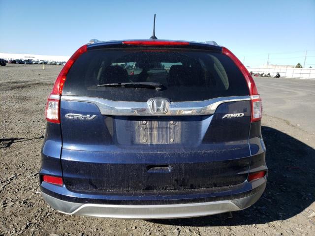 2HKRM4H75FH610623 - 2015 HONDA CR-V EXL BLUE photo 6