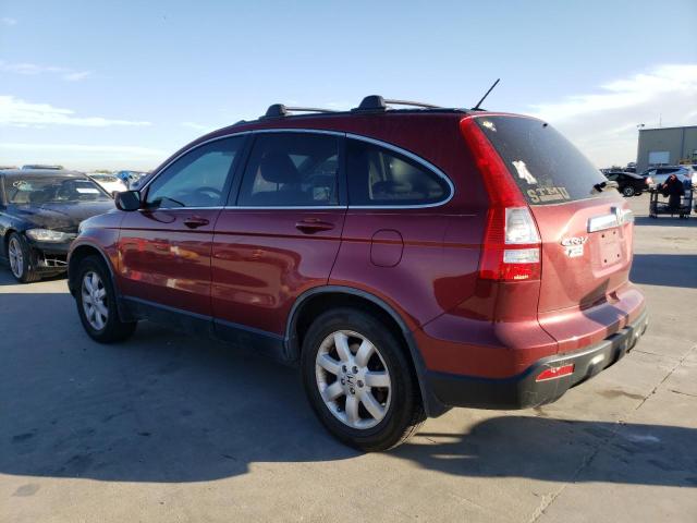 JHLRE38748C056841 - 2008 HONDA CR-V EXL BURGUNDY photo 2