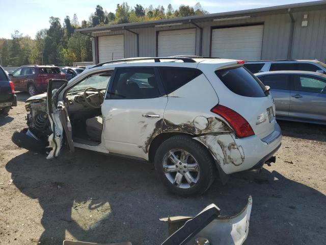 JN8AZ08T27W531205 - 2007 NISSAN MURANO SL WHITE photo 2