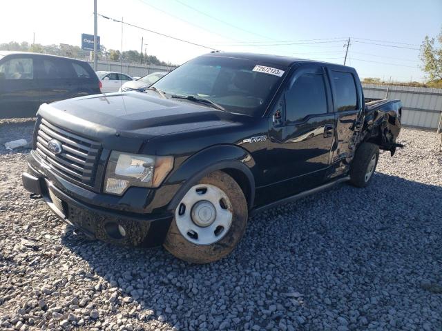1FTFW1EFXBFD36847 - 2011 FORD F150 SUPERCREW BLACK photo 1
