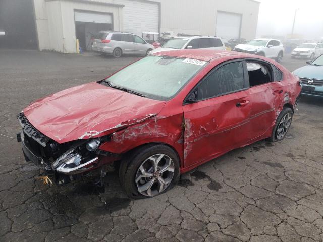 3KPF24AD1KE050946 - 2019 KIA FORTE FE RED photo 1