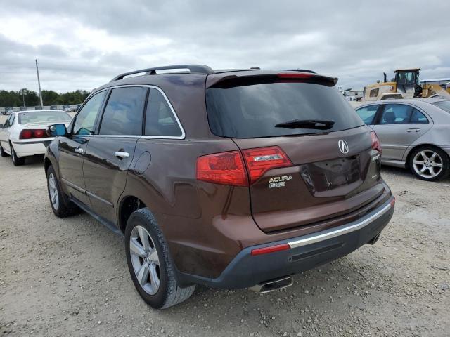 2HNYD2H69BH522260 - 2011 ACURA MDX TECHNOLOGY BROWN photo 2