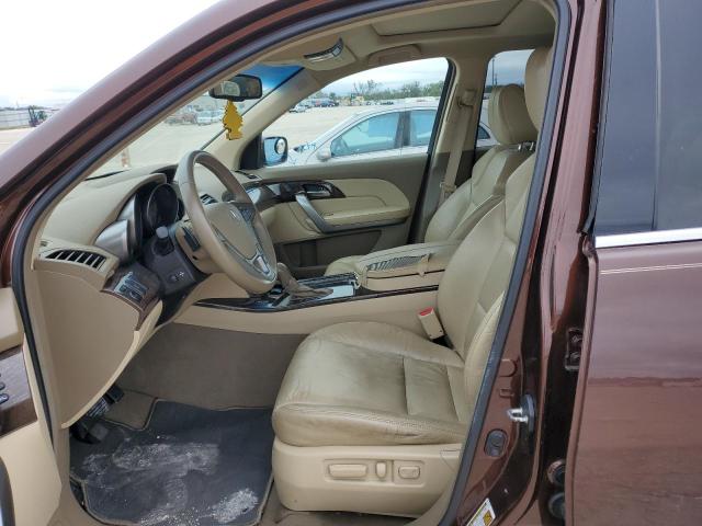 2HNYD2H69BH522260 - 2011 ACURA MDX TECHNOLOGY BROWN photo 7