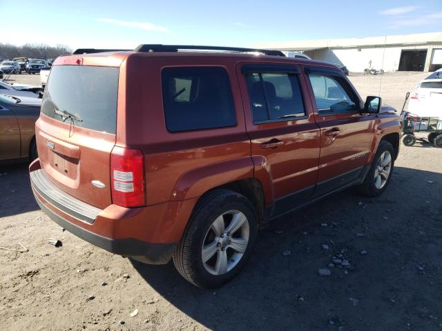 1C4NJPFAXCD620704 - 2012 JEEP PATRIOT LATITUDE ORANGE photo 3