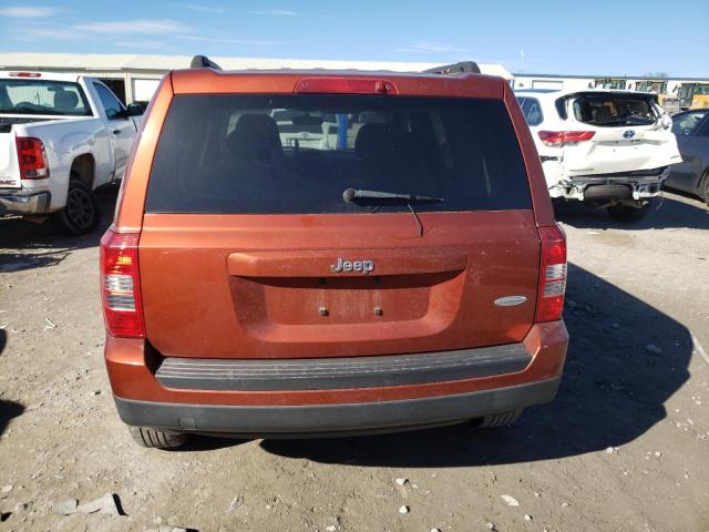 1C4NJPFAXCD620704 - 2012 JEEP PATRIOT LATITUDE ORANGE photo 6