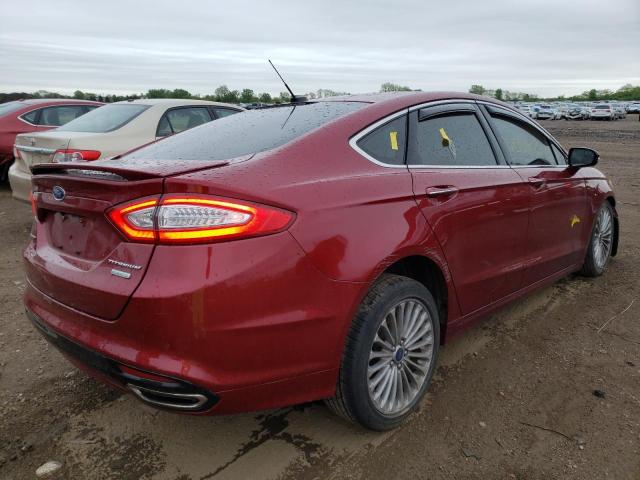 3FA6P0K98FR152317 - 2015 FORD FUSION TITANIUM RED photo 4