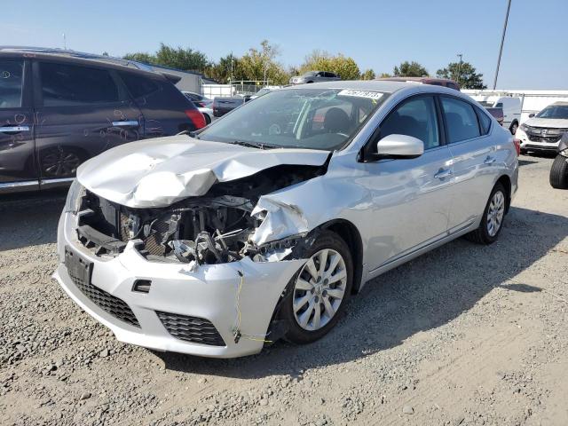 3N1AB7APXHY314729 - 2017 NISSAN SENTRA S SILVER photo 1