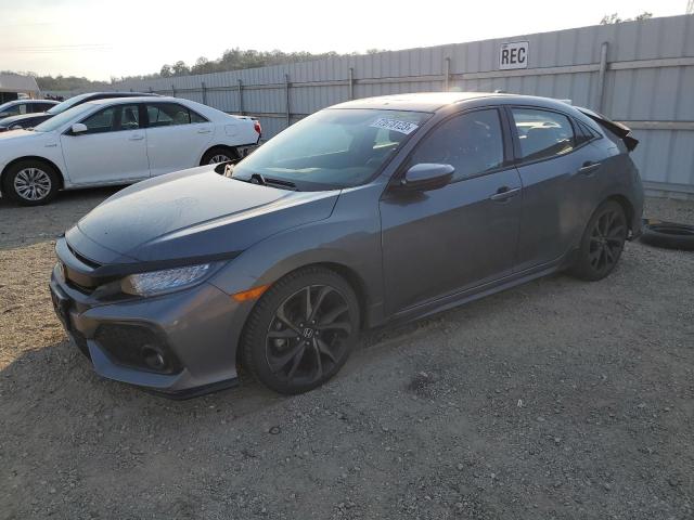 SHHFK7H95KU412658 - 2019 HONDA CIVIC SPORT TOURING GRAY photo 1