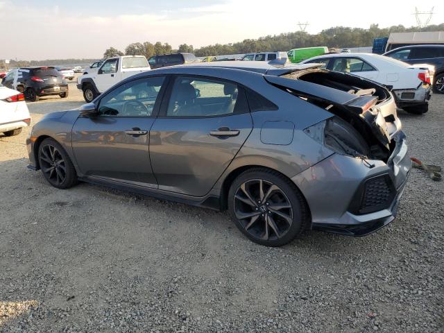 SHHFK7H95KU412658 - 2019 HONDA CIVIC SPORT TOURING GRAY photo 2