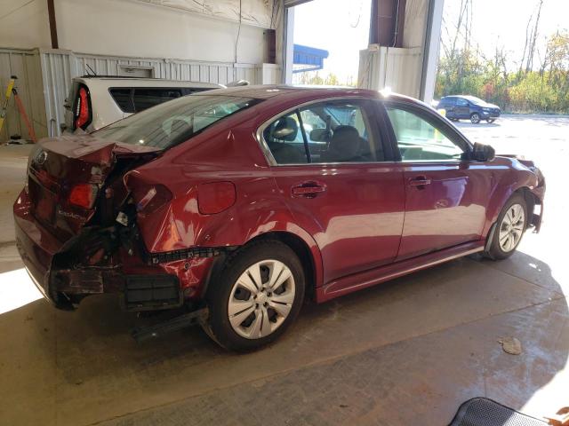 4S3BMCA65B3226294 - 2011 SUBARU LEGACY 2.5I BURGUNDY photo 3