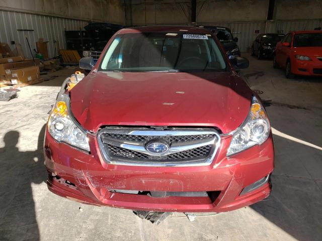 4S3BMCA65B3226294 - 2011 SUBARU LEGACY 2.5I BURGUNDY photo 5