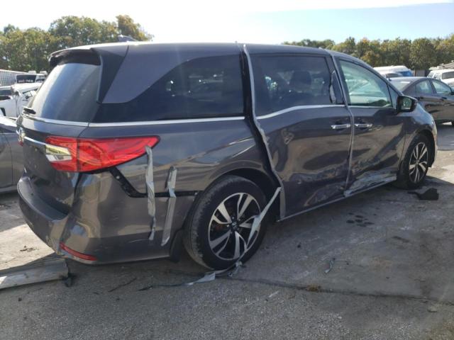 5FNRL6H90JB071934 - 2018 HONDA ODYSSEY ELITE Gris foto 3