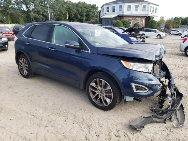 2FMPK4K82HBC57329 - 2017 FORD EDGE TITANIUM BLUE photo 4