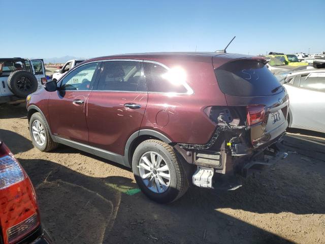 5XYPGDA5XKG523793 - 2019 KIA SORENTO LX MAROON photo 2