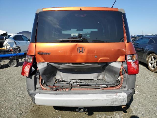 5J6YH18564L014713 - 2004 HONDA ELEMENT EX ORANGE photo 6