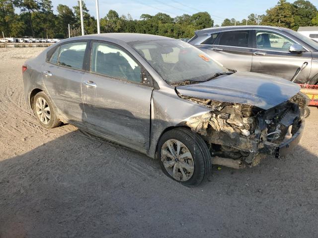 3KPA24AD7NE438410 - 2022 KIA RIO LX GRAY photo 4