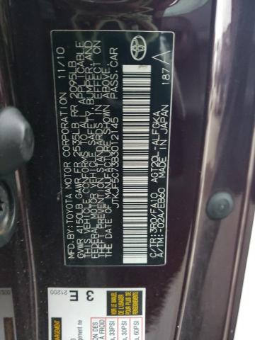 JTKJF5C73B3012145 - 2011 TOYOTA SCION TC 紫色 照片 12