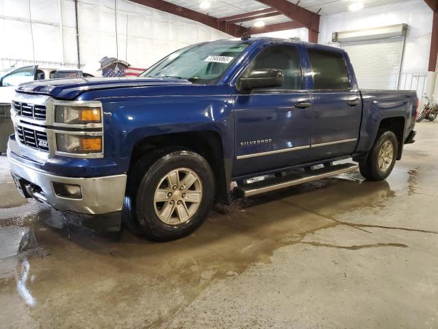 3GCUKREC6EG280884 - 2014 CHEVROLET 1500 K1500 LT BLUE photo 1